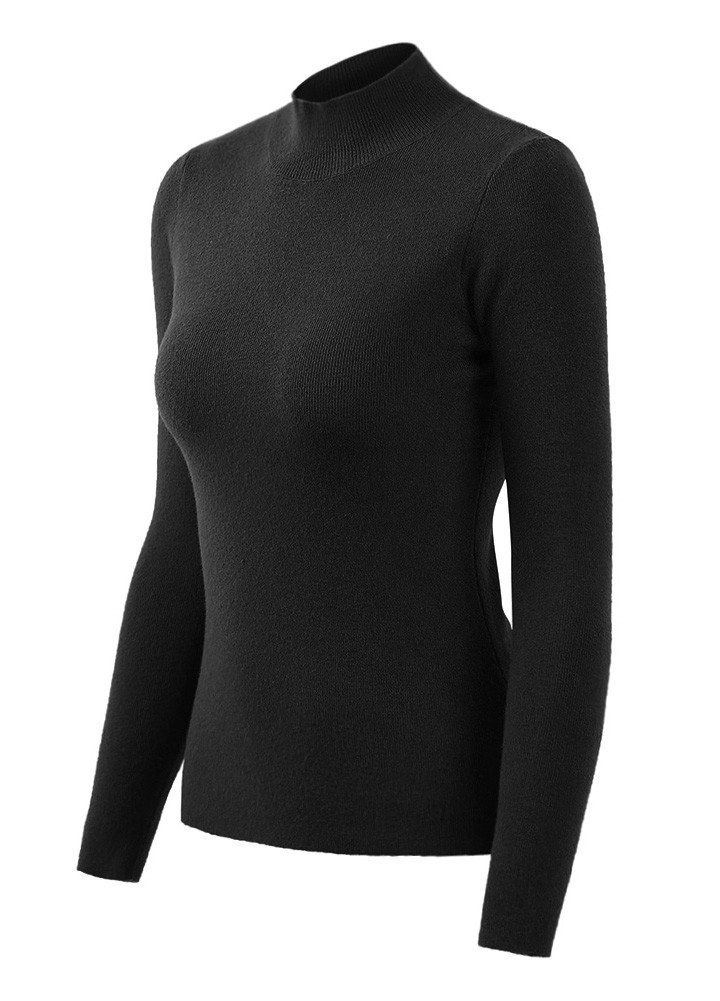 Casual Women Autumn Winter Basic Knitted Sweater Solid Color