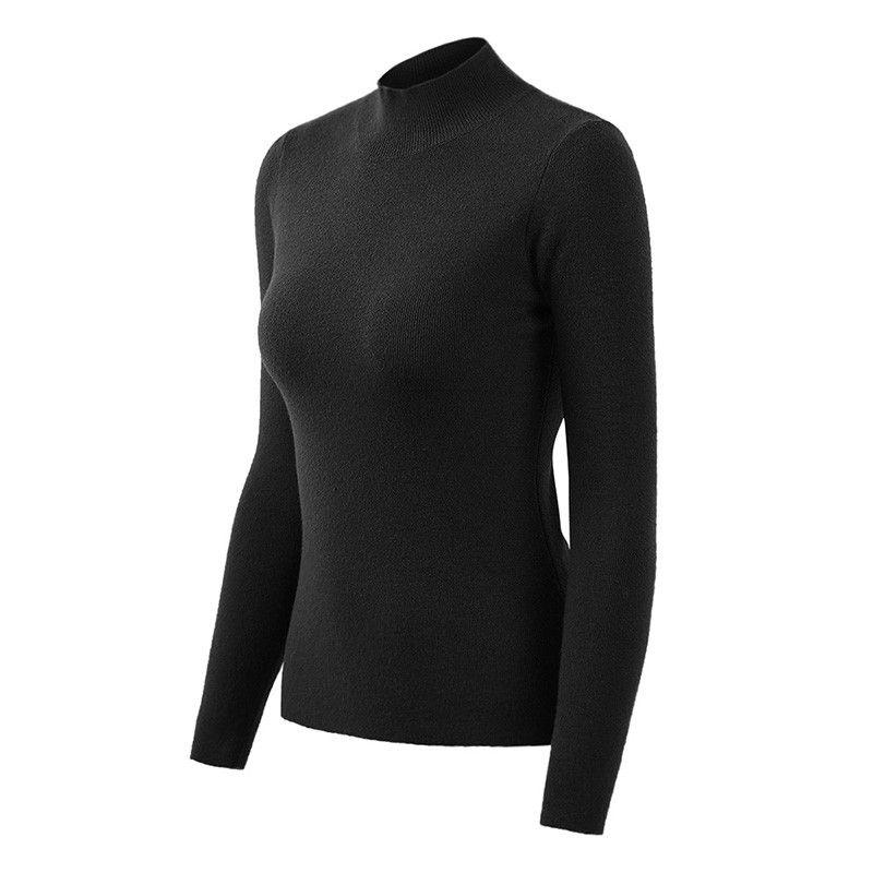 Casual Women Autumn Winter Basic Knitted Sweater Solid Color