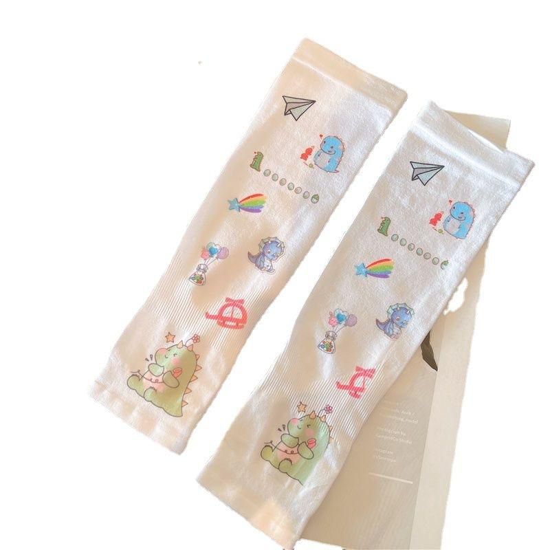 Children's Ice Sleeve Mosquito Repellent Summer Baby Cute Arm Sleeve Thin Ice Silk Girl Sun Protection Arm Sleeves Sets Sunscreen for Boys Sun Protection Arm Sleeves