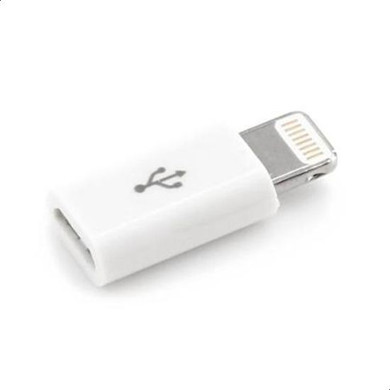Micro USB To Apple Lightning  Converter Adapter - White