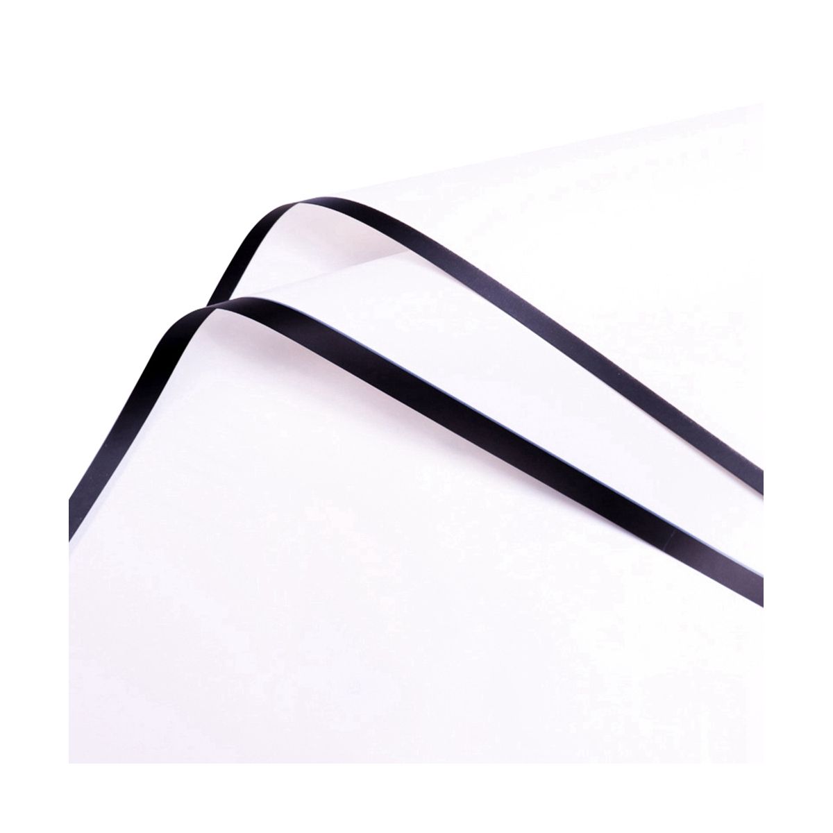 20PC White Border Flower Wrapping Papers Line Fog Surface Gi