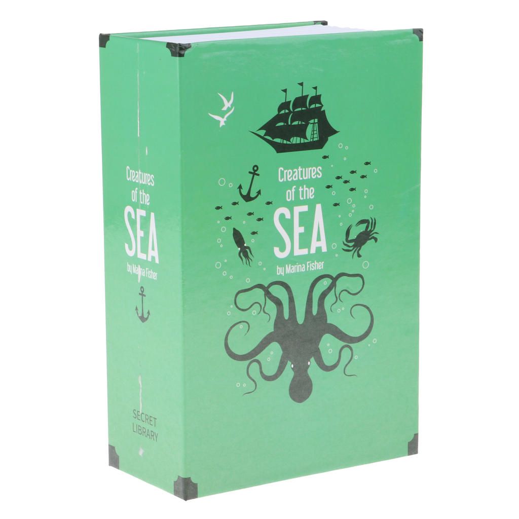 Book Safe With Lock Piggy Bank Mini Money Storing Password-Sea