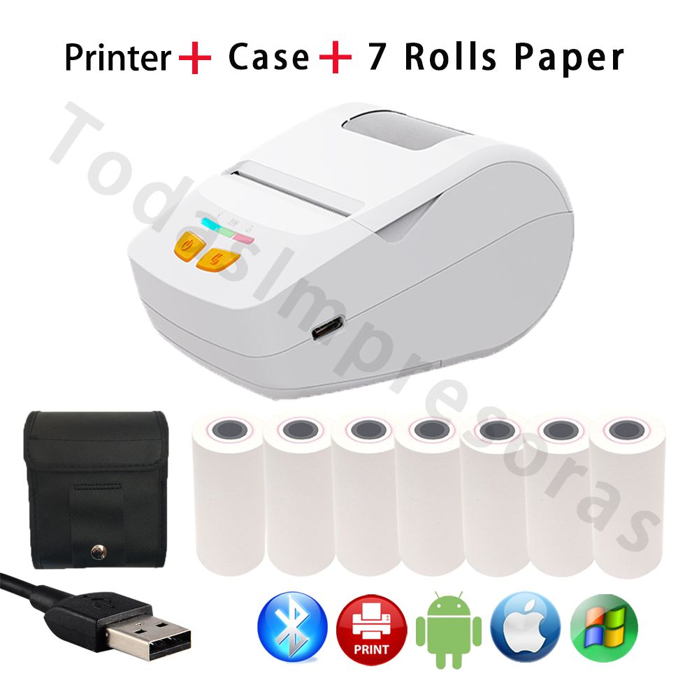 Arrival Thermal Receipt Printer Bluetooth Mini Portable Mobile Printer 58mm Receipt Paper