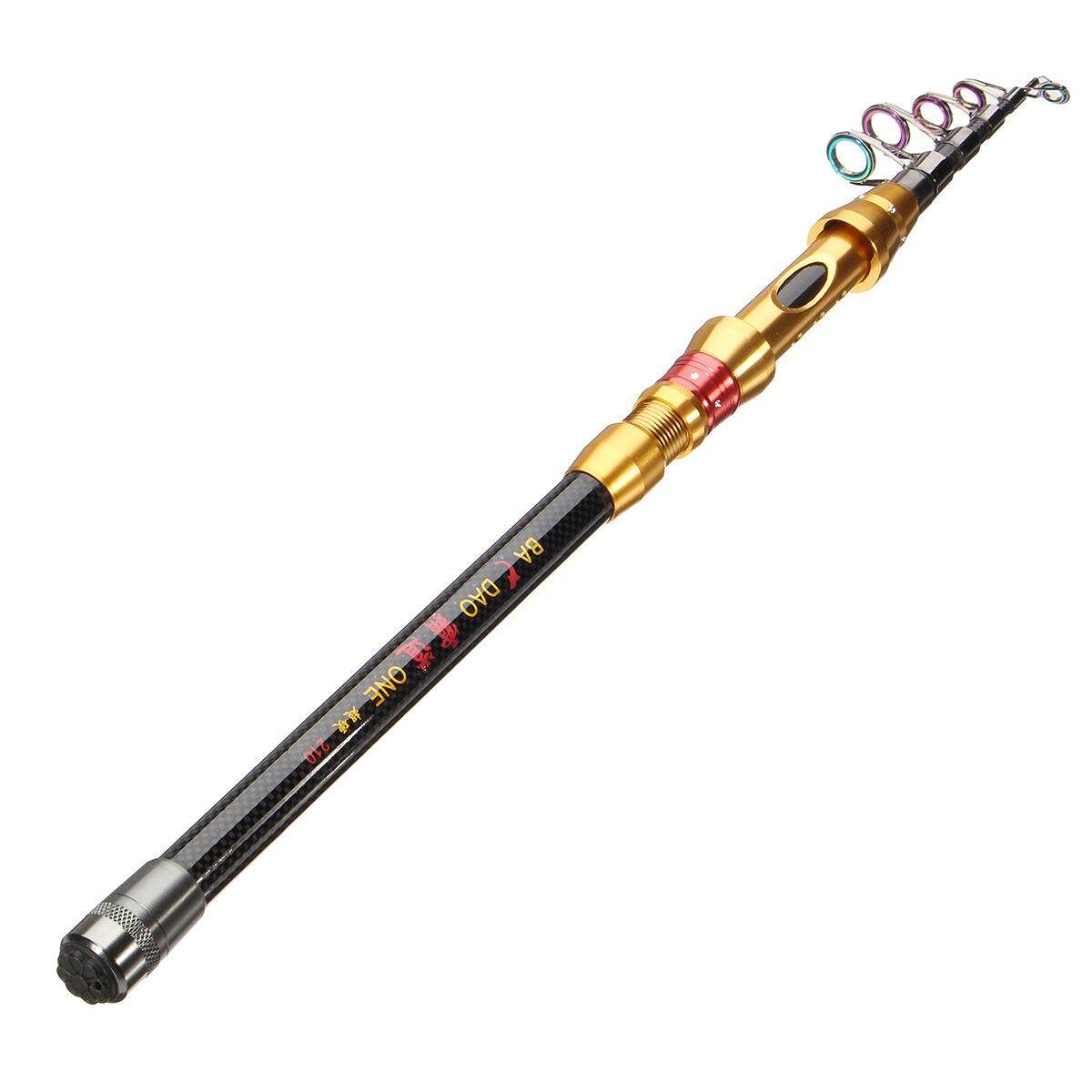 Carbon Fiber Portable Rod With Sea Travel Pole Ultra-Light 2.1M