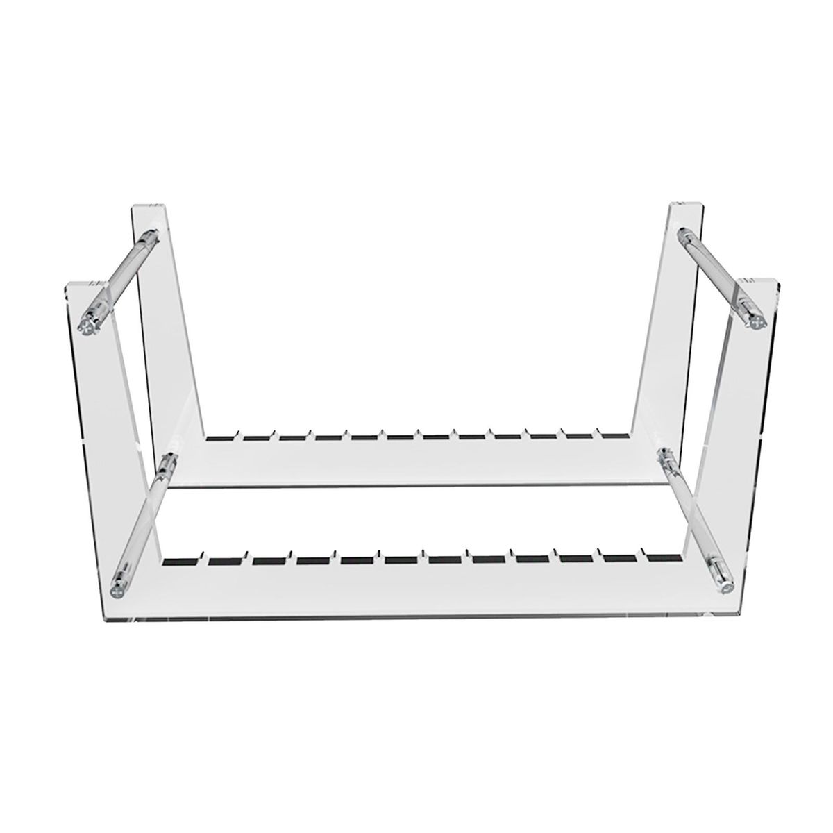 Acrylic  Record Stand Desktop Holder Shlef Holds 50 LP Clear