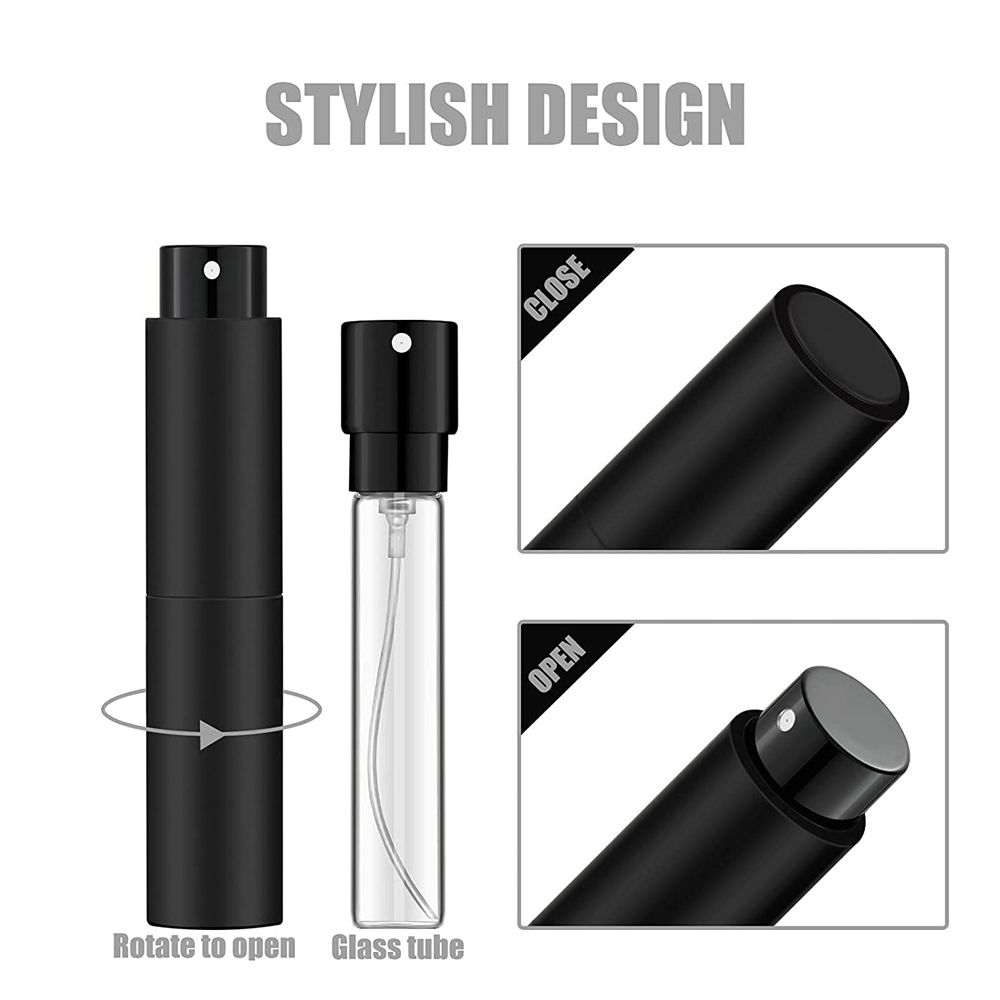 10ML Portable Mini Refillable Atomizer Empty Bottle Silver