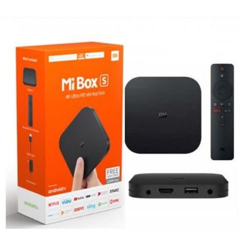 Mi Box S Android Tv With Google Assistant Remote Streaming Media Player - Chromecast Built