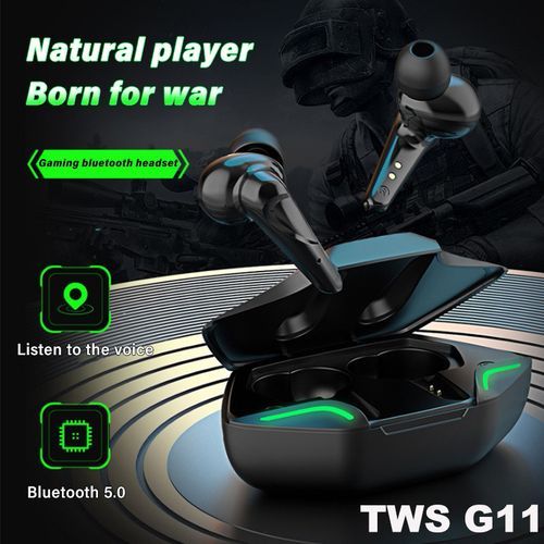 G11 TWS Wireless Earphones Stereo Earbuds Bluetooth5.0 Yellow