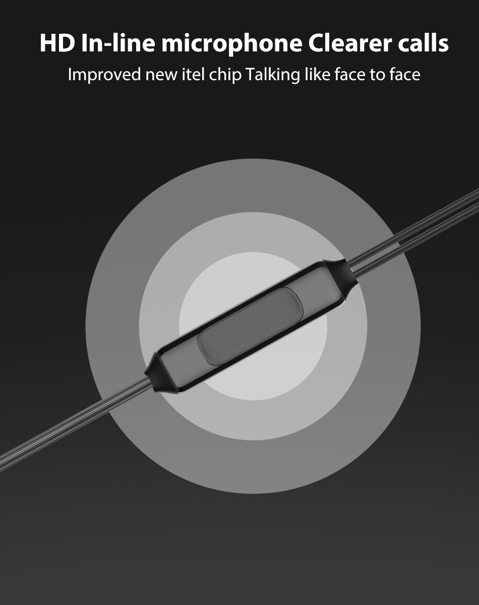 E11 Half In-Ear Wired Earphones With Microphone