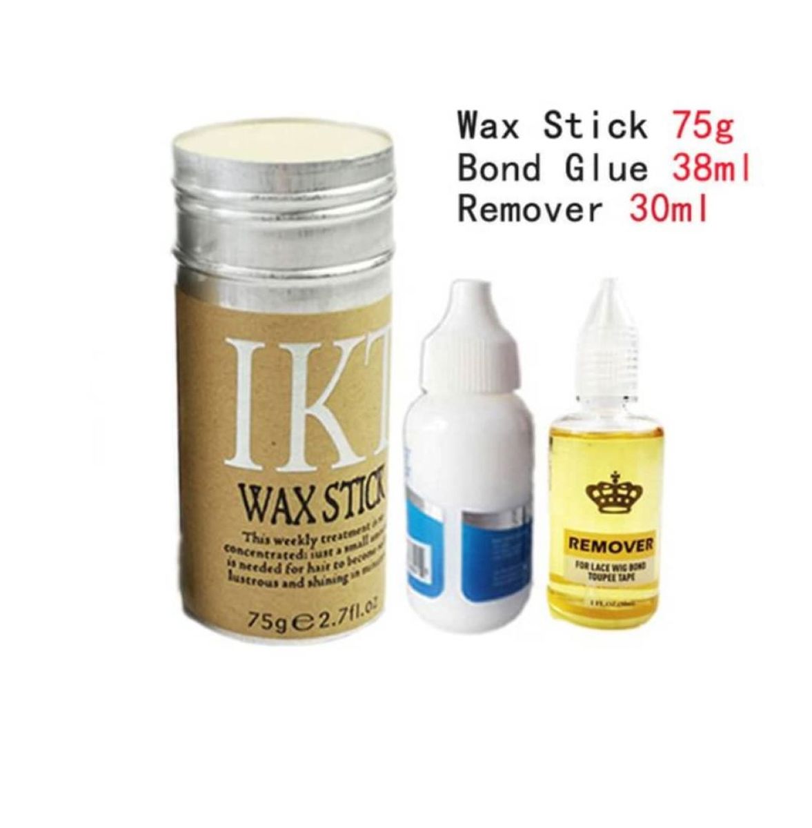Wax Stick+ Lace Remover + Lace Bonding Glue (Set Of 3)