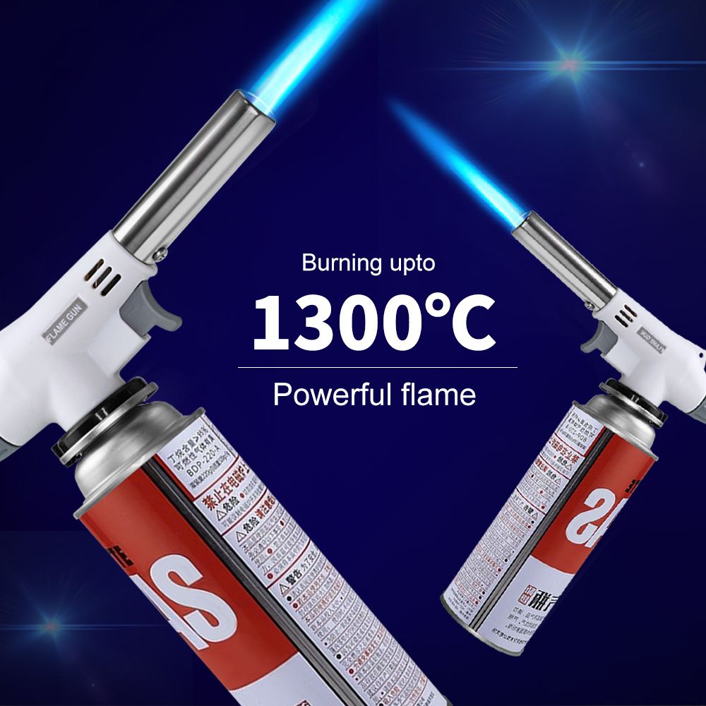 1300° Gas Torch Flame Gun Blowtorch Cooking Soldering