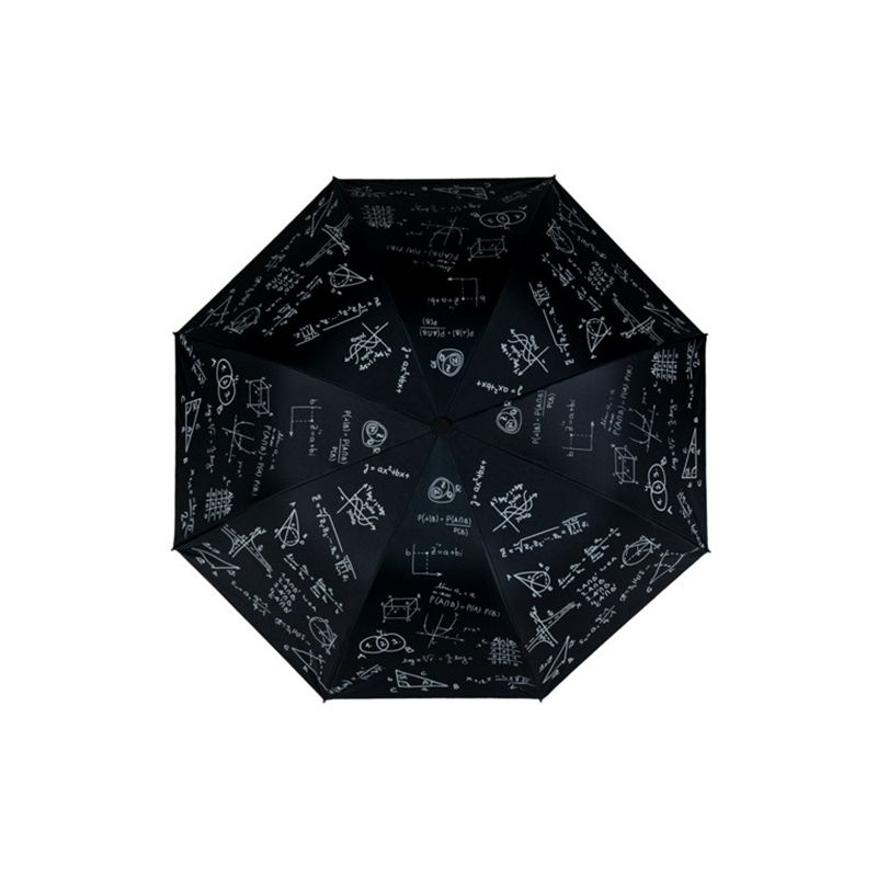 Novel Mathematical Formula Umbrella Men Folding Rain