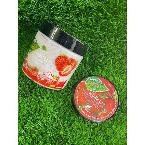 Wokali Lighting,smoothing,moisturizing Spa Salt/ Scrub With Strawberry And Apricot...