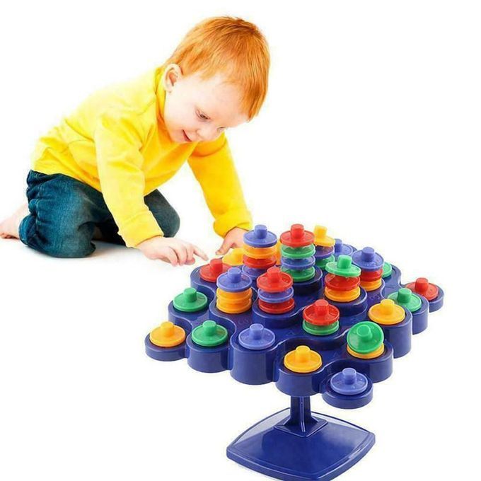 Topple Board Balancing Tree Stacking Parent-child-Multicolor