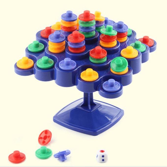 Topple Board Balancing Tree Stacking Parent-child-Multicolor