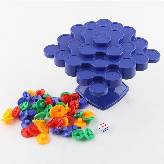 Topple Board Balancing Tree Stacking Parent-child-Multicolor
