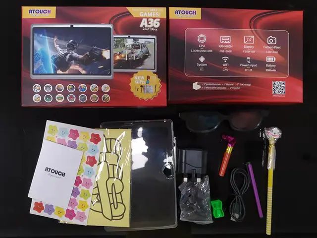Educational Tablet For Kids 16gb Ram 2gb Rom- Black Pouch