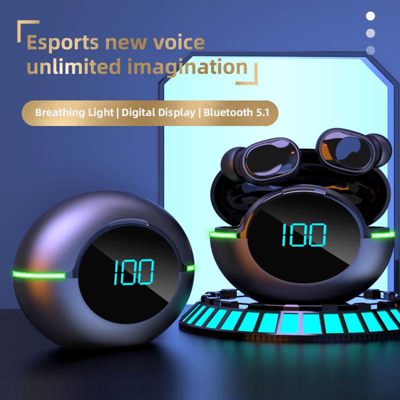 Bluetooth Earphone Fingerprint Touch Headset In-Ear Earbud
