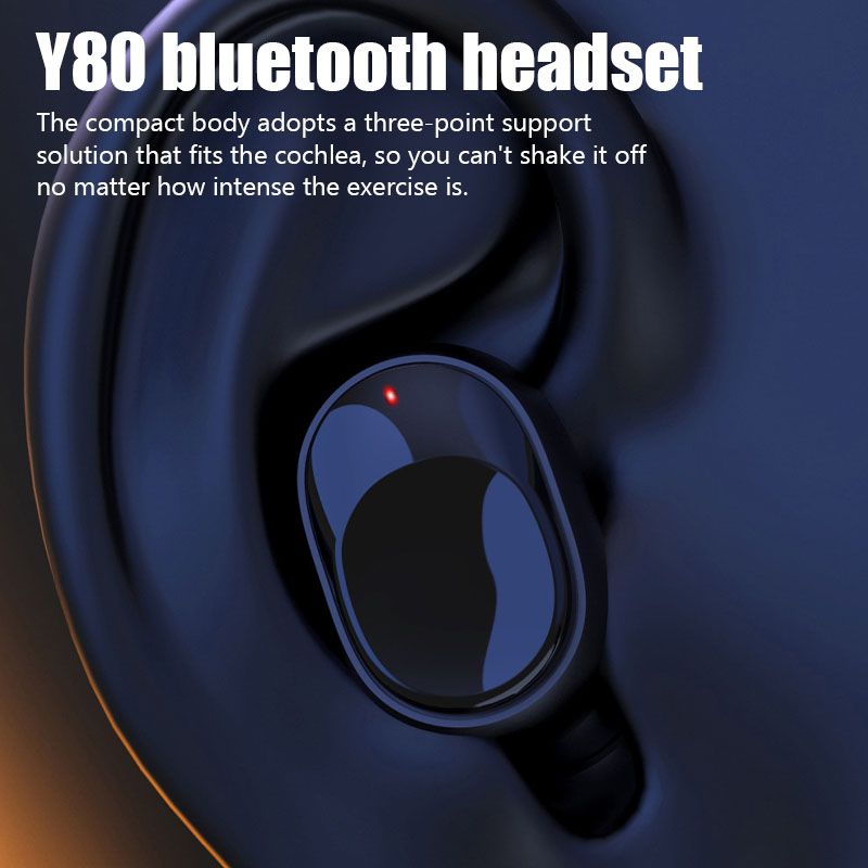 Bluetooth Earphone Fingerprint Touch Headset In-Ear Earbud
