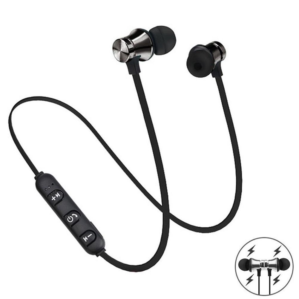 Magnetic Wireless Bluetooth-compatible 4.2 In-Ear-Black