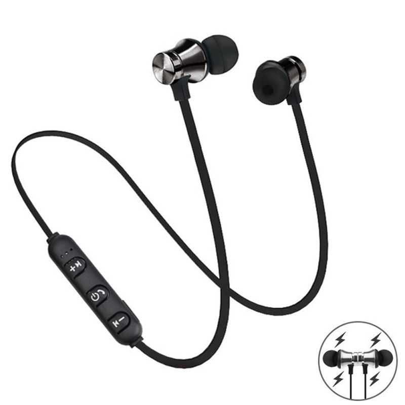 Magnetic Wireless Bluetooth-compatible 4.2 In-Ear-Black