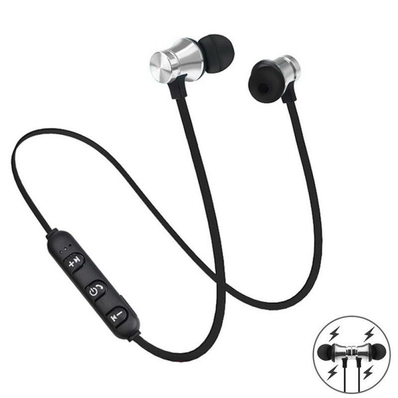 Magnetic Wireless Bluetooth-compatible 4.2 In-Ear-Black