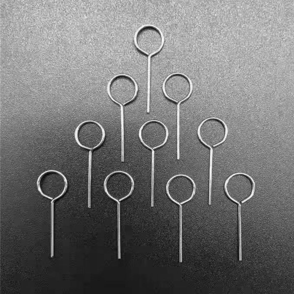 20Pcs SIM Card Remover Anti-Lost Wide Compatible Round Cellphones SIM Card Pin For Tablet-Sliver White