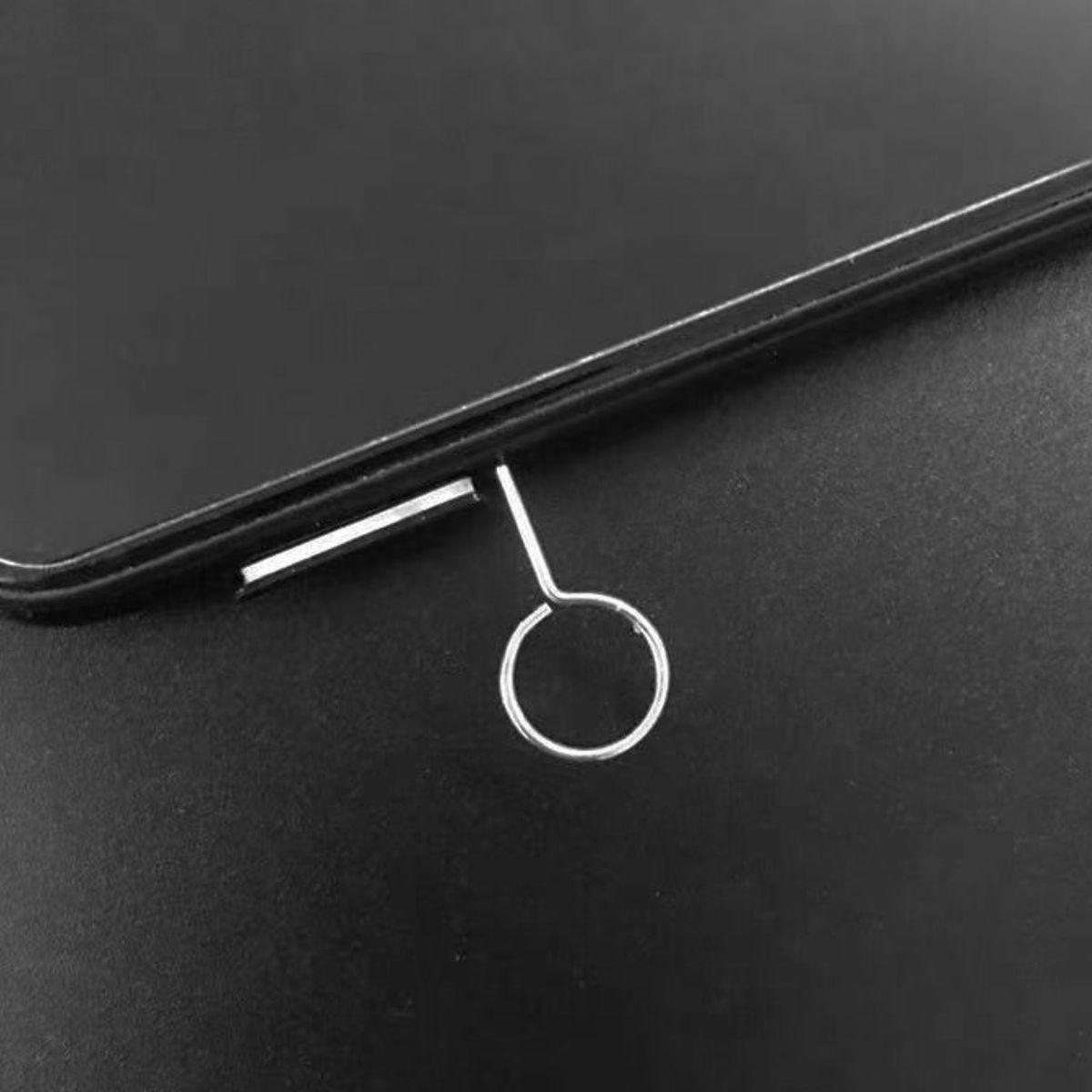 20Pcs SIM Card Remover Anti-Lost Wide Compatible Round Cellphones SIM Card Pin For Tablet-Sliver White