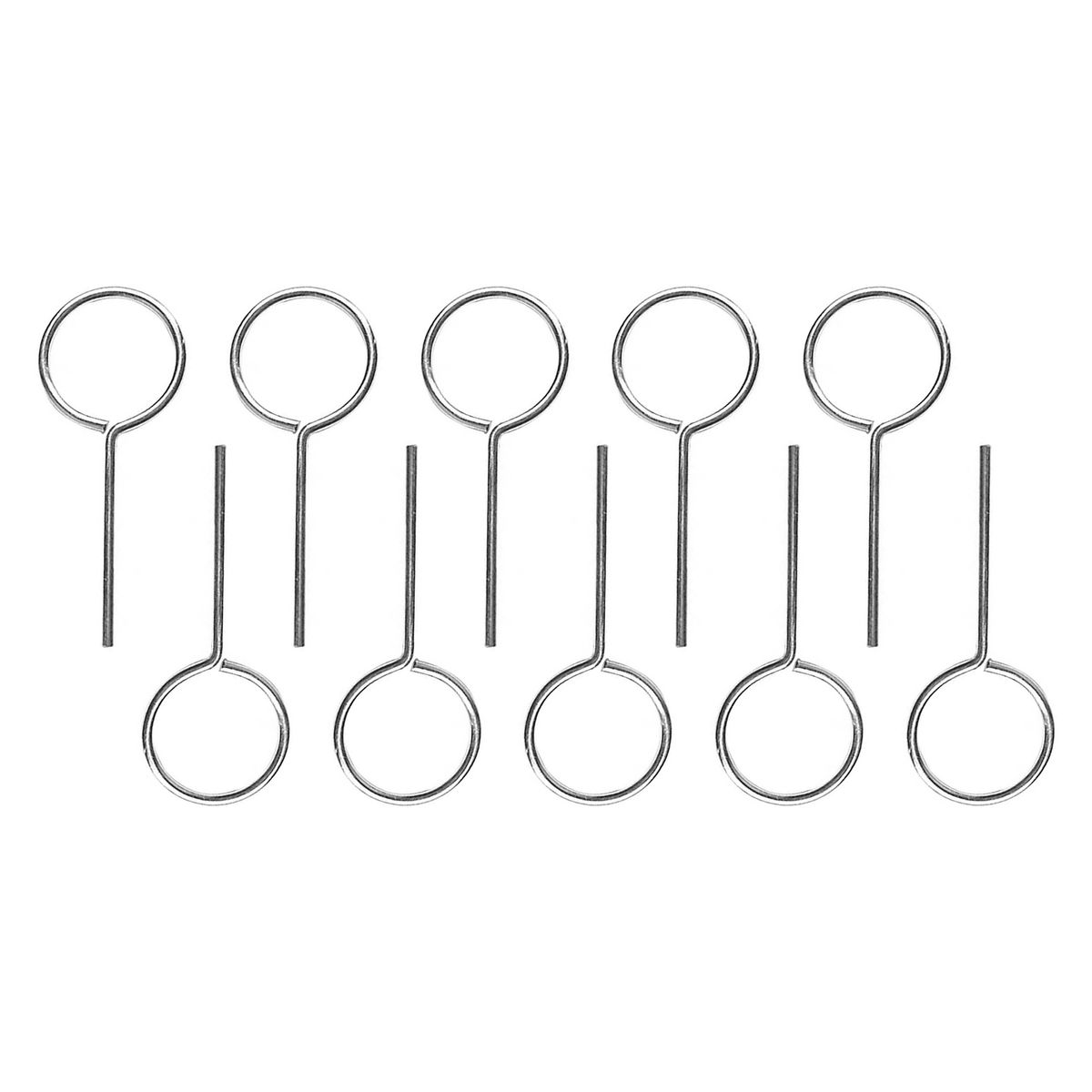 20Pcs SIM Card Remover Anti-Lost Wide Compatible Round Cellphones SIM Card Pin For Tablet-Sliver White