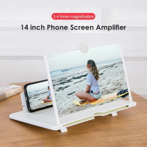 14-inch Mobile Phone Screen Magnifier Pull-out Creative Stretch 3d Mobile Phone Magnifying Glass Bracket Amplifier
