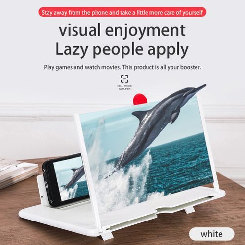 14-inch Mobile Phone Screen Magnifier Pull-out Creative Stretch 3d Mobile Phone Magnifying Glass Bracket Amplifier