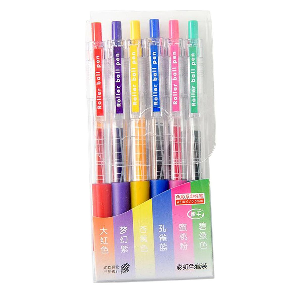 6Colors  Pens Set Adults Highlighter Drawing Sketching Colorful Ink