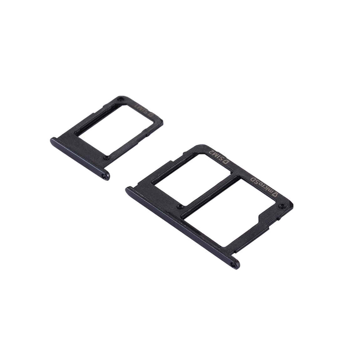 IPartsBuy For Samsung Galaxy J5 Prime / G570 & J7 Prime / G610 SIM Card Tray + Micro SD & SIM Card Tray(Black)