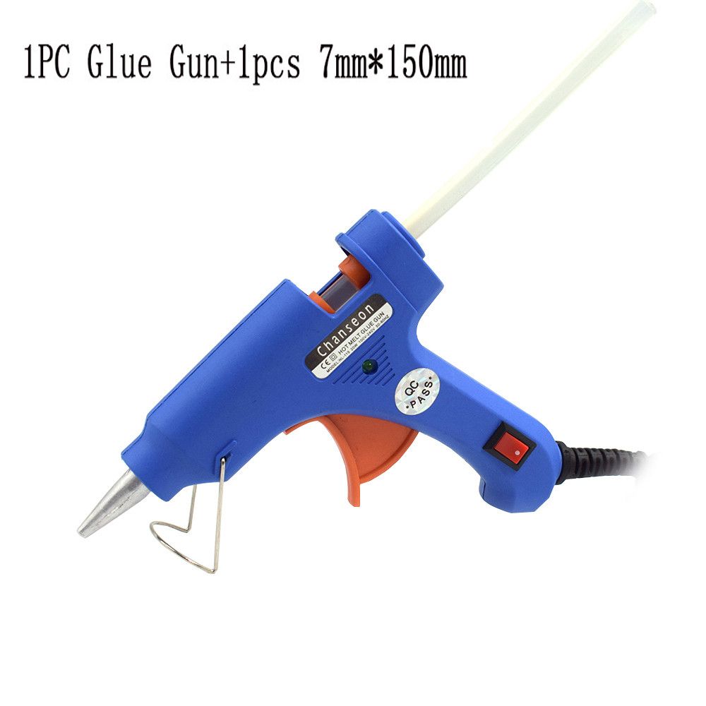 20W Mini Hot Melt Glue Gun With 7mm Glue Sticks