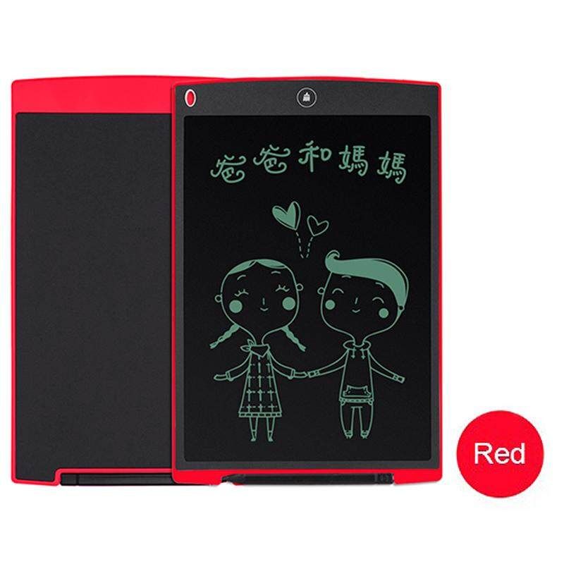 12'' Digital LCD Writing Drawing Tablet Board Pad Kids Notepad Writer Red (red)