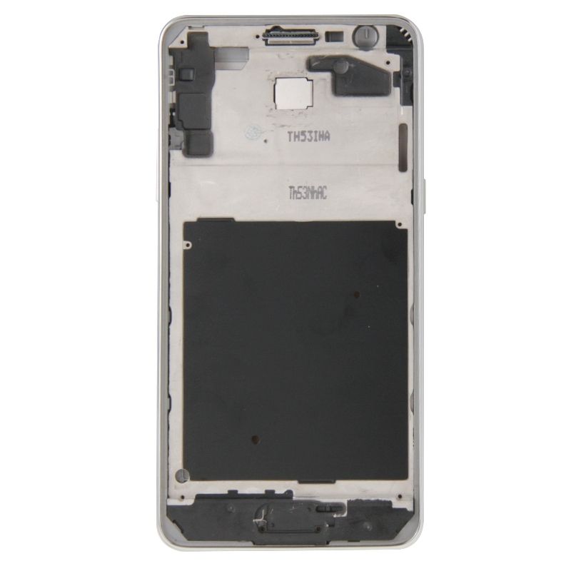 IPartsBuy For Samsung Galaxy Grand Prime / G530 (Dual SIM Card Version) Full Housing Cover (Front Housing LCD Frame Bezel Plate + Middle Frame Bazel + Battery Back Cover) + Home Button(White)