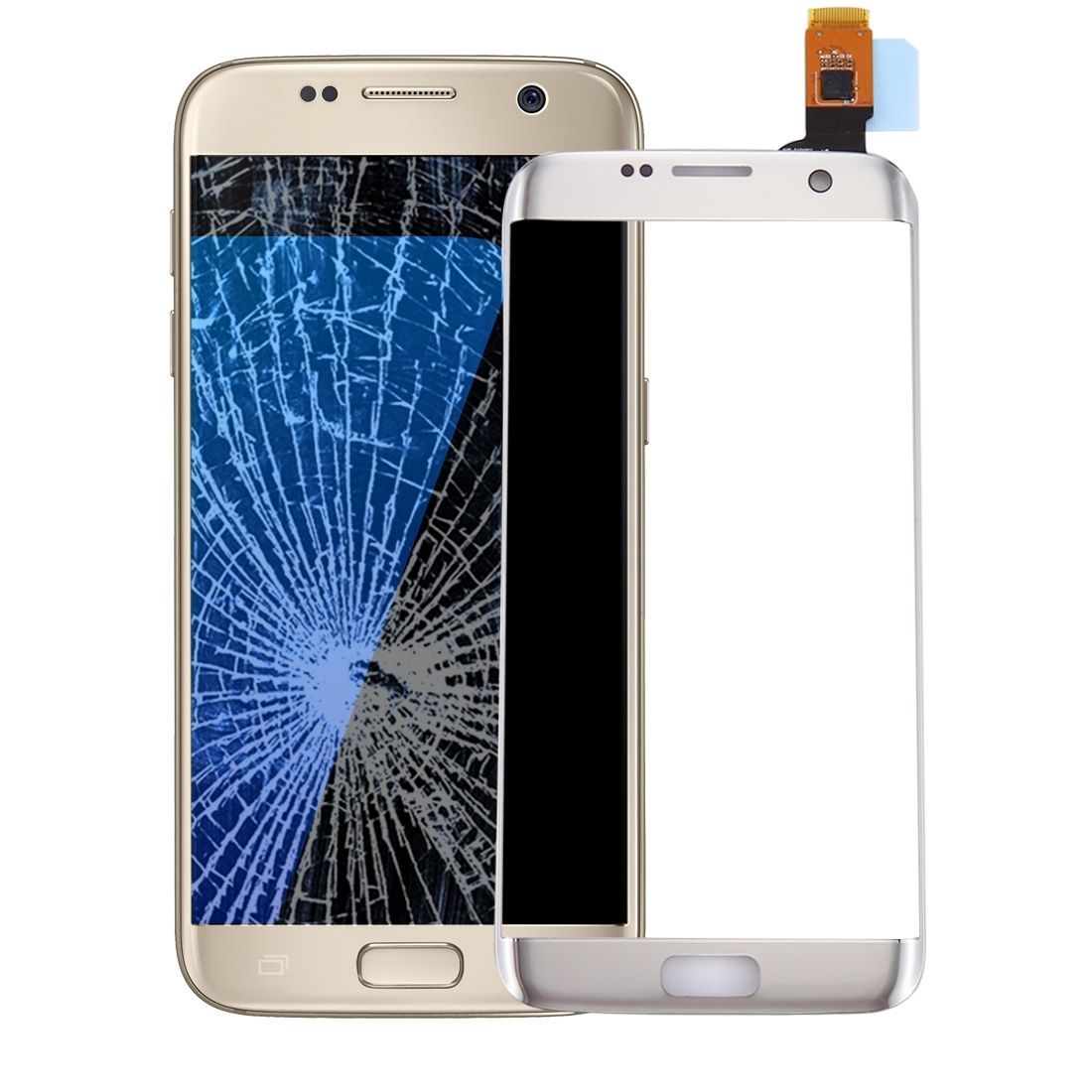 IPartsBuy For Samsung Galaxy S7 Edge / G9350 / G935F / G935A Touch Screen Digitizer(Silver)