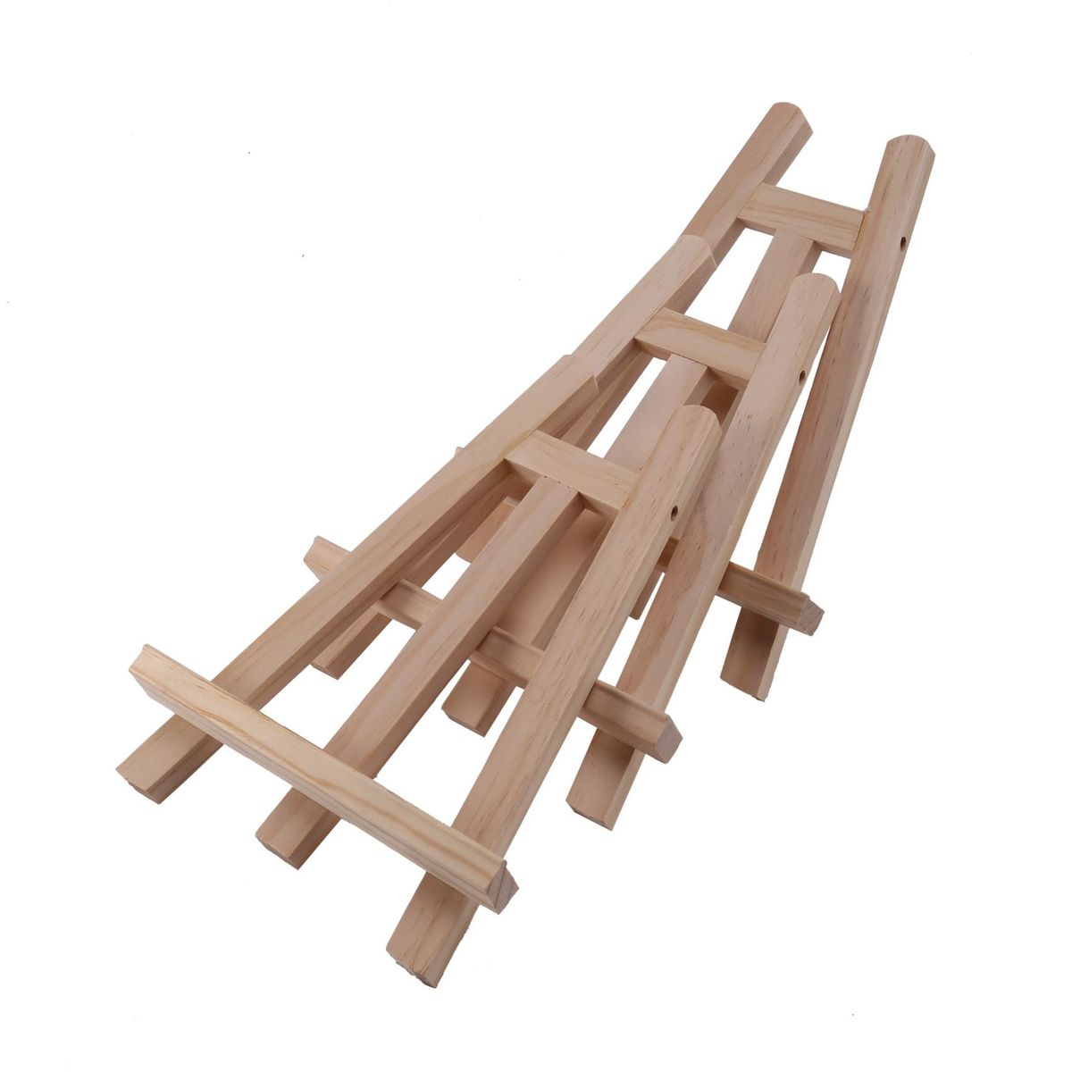 Natural Wood Mini Easel Frame Tripod Display Holder