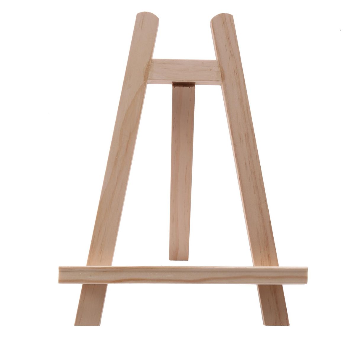 Natural Wood Mini Easel Frame Tripod Display Holder