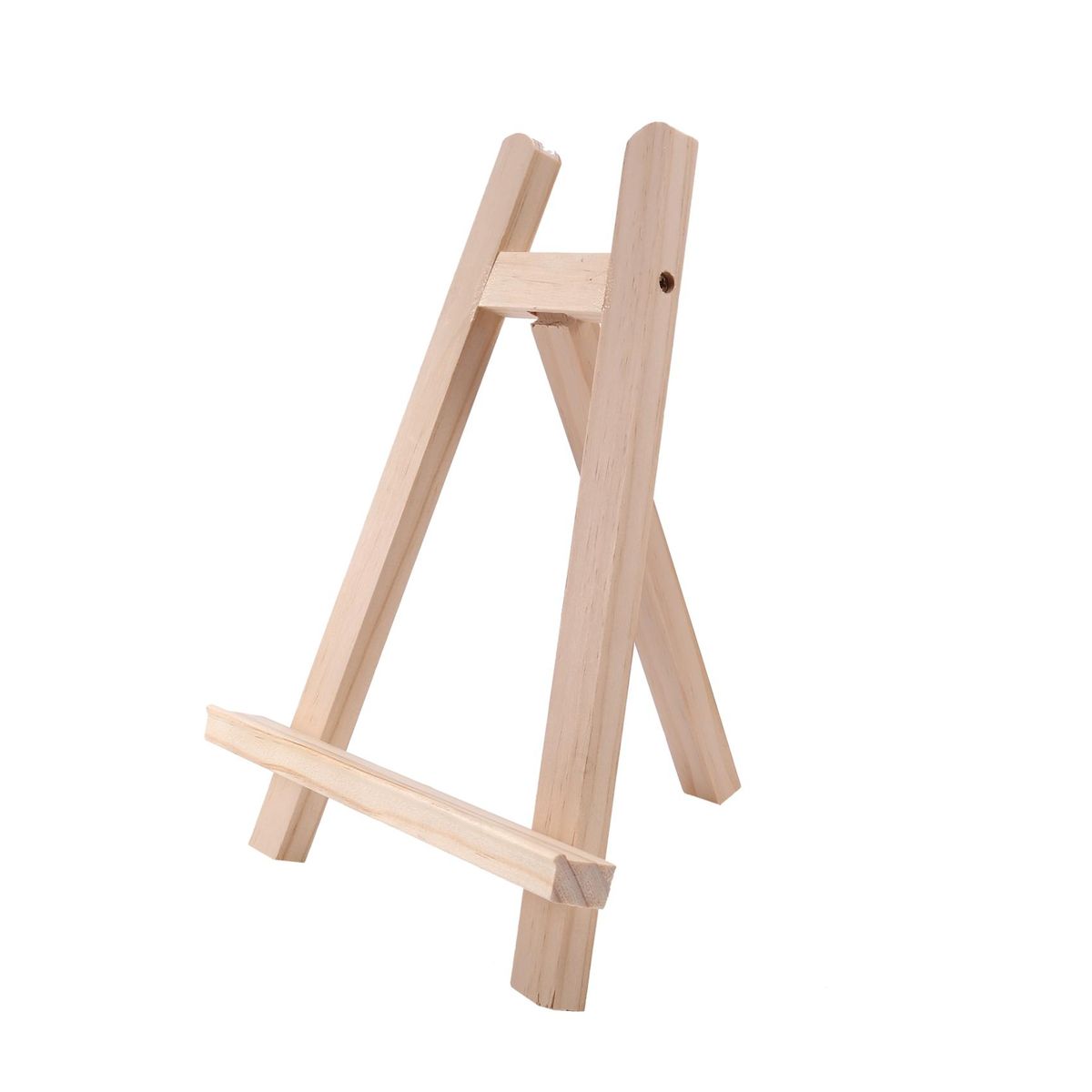 Natural Wood Mini Easel Frame Tripod Display Holder