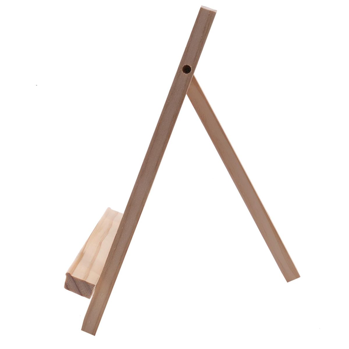 Natural Wood Mini Easel Frame Tripod Display Holder