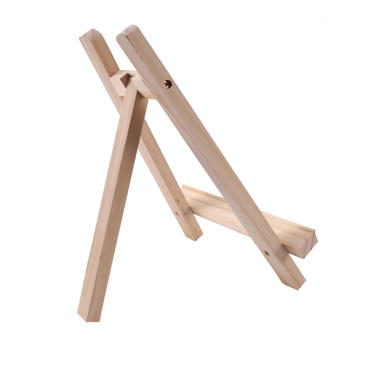 Natural Wood Mini Easel Frame Tripod Display Holder