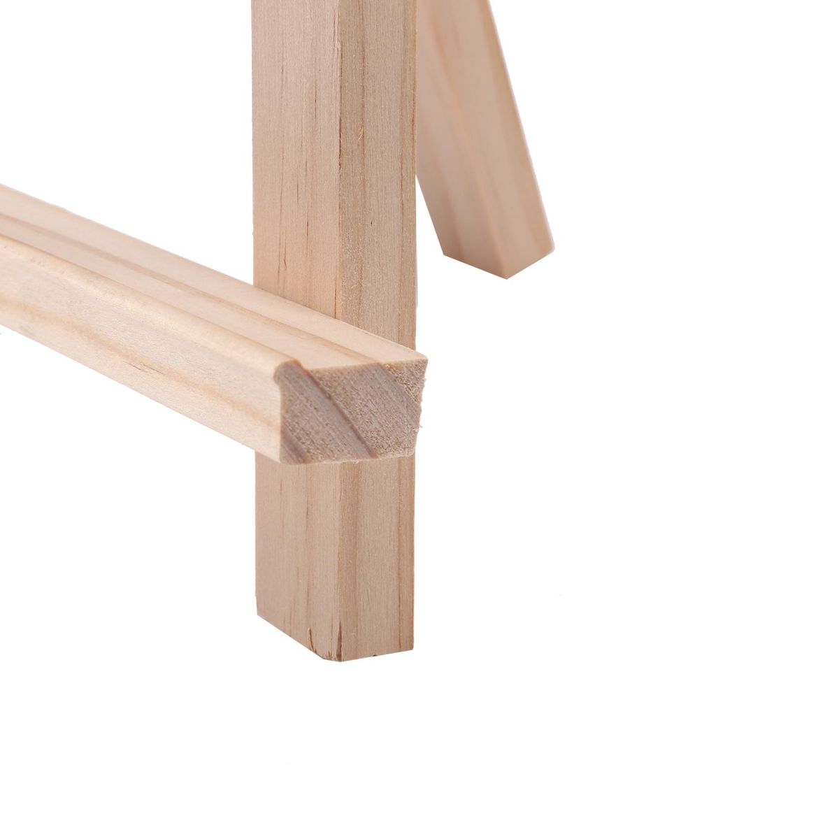 Natural Wood Mini Easel Frame Tripod Display Holder