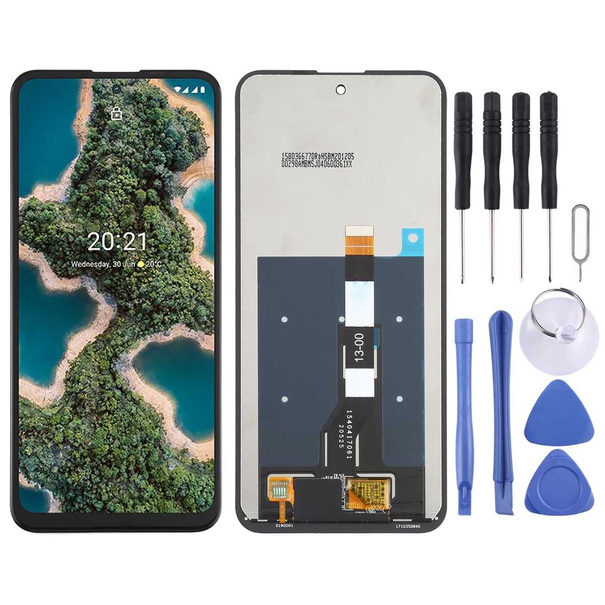 LCD Screen And Digitizer Fullembly For Nokia X20(Black)