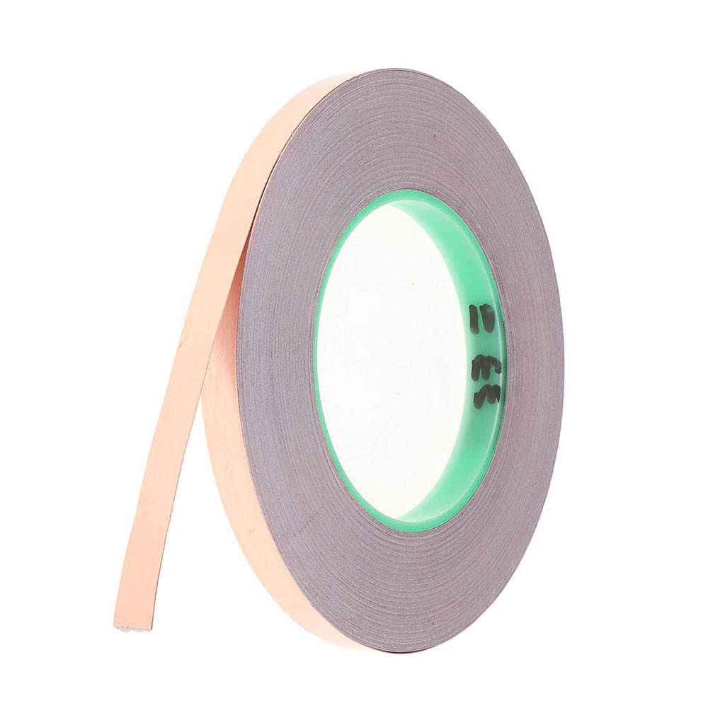 50m Double Conductive Copper Foil Adhesive Tape Guitar EMI