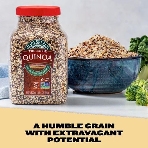 Tri Color Quinoa,Whole Grain,Non-GMO,Vegan,22oz 624g X 4
