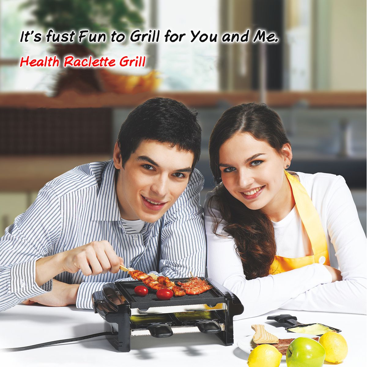 Electric Smokeless BBQ Grill Mini Reversible Griddle
