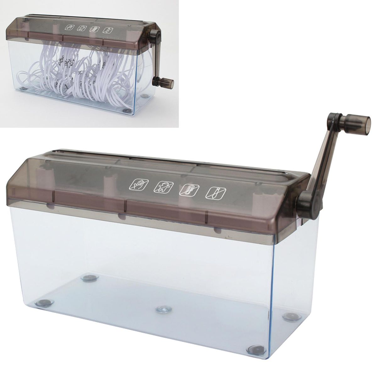 Mini A4 File Hand Shredder Strip Cut Shredder Paper  Manual