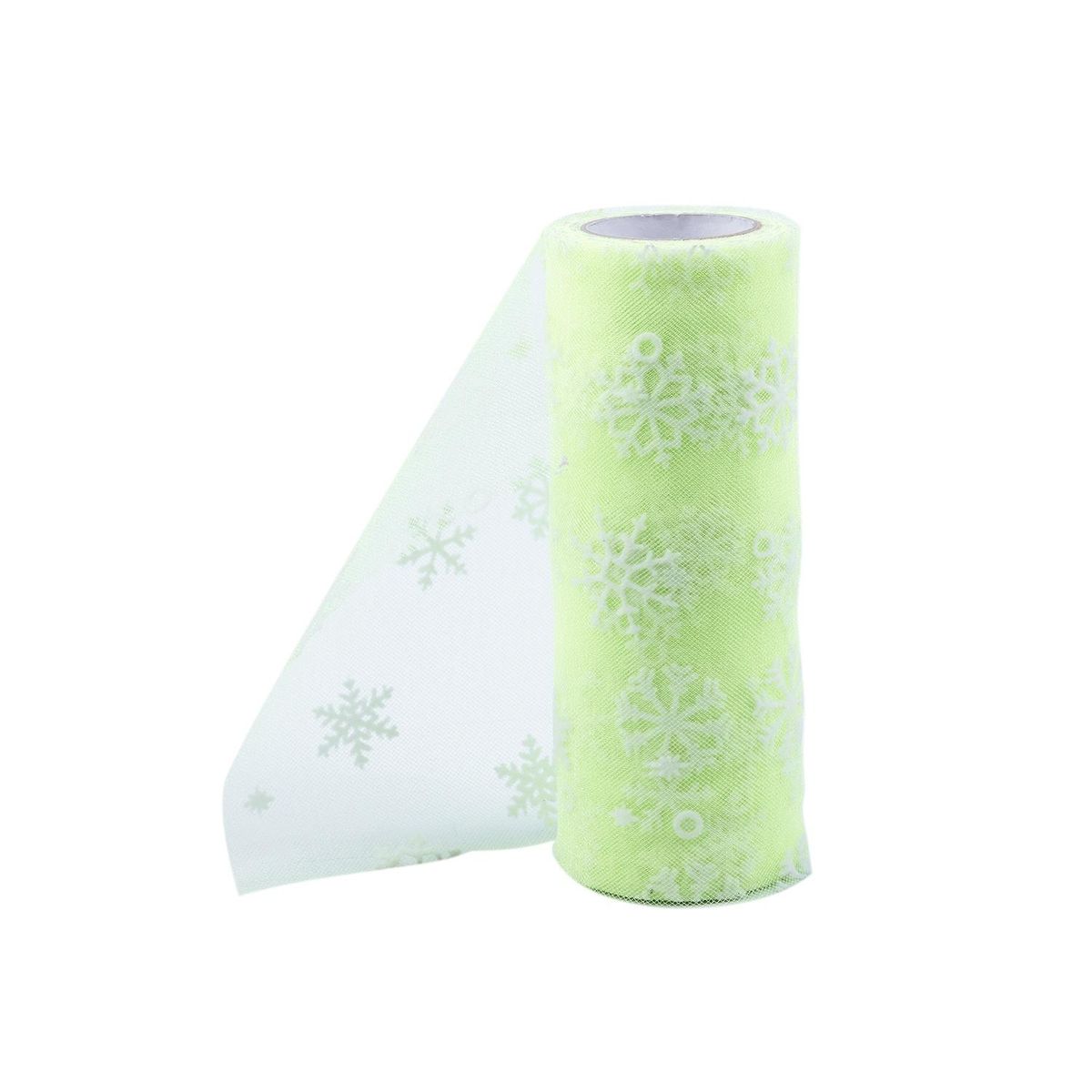 snowflake Ribbon for Burlap Lace Table Runner Chair Sash Vintage Wedding Decorations Bridal Shower Decor Craft Green