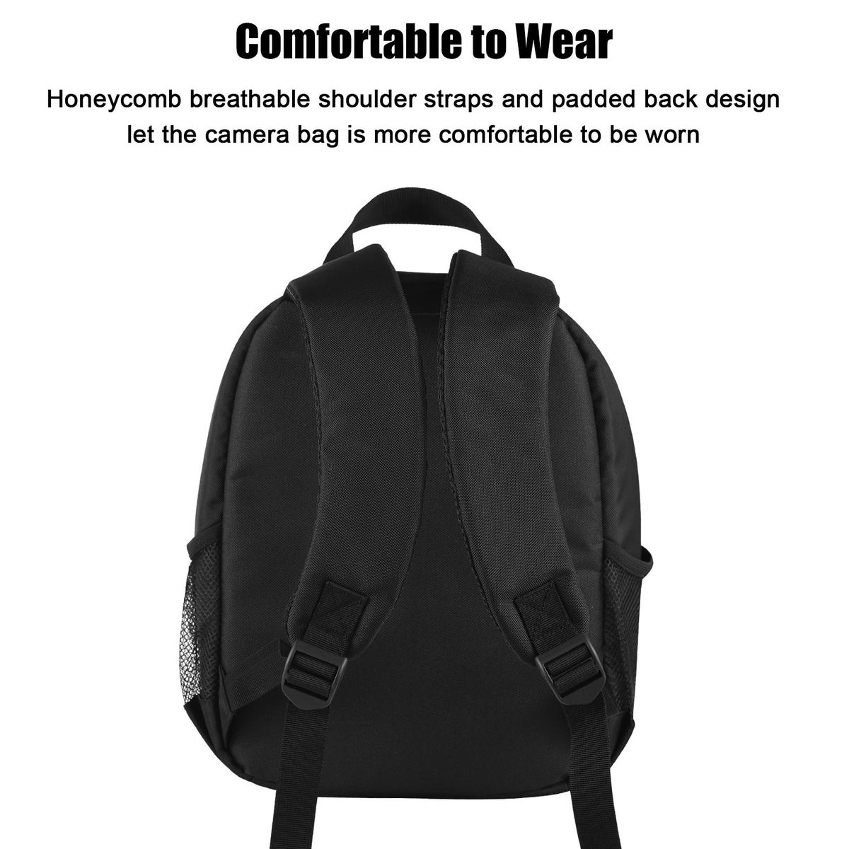 Small Camera Backpack Outdoor Camera Bag Water-resistant Shock-proof Camera Case Replacement for Sony Canon Nikon DSLR/ SLR/ Mirrorless Cameras